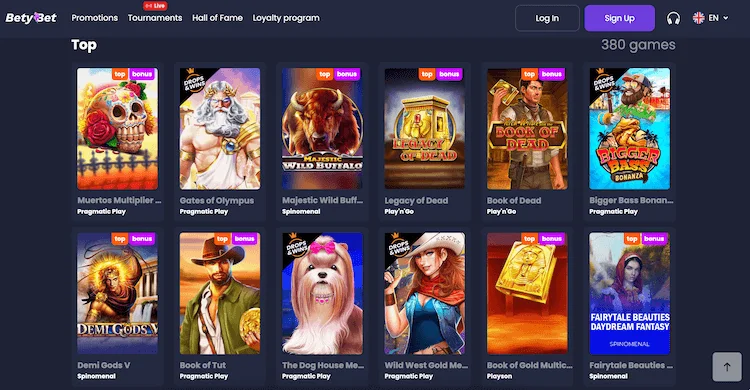 Betybet-casino-spellen